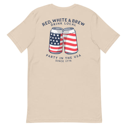 Red, White & Brew Tee
