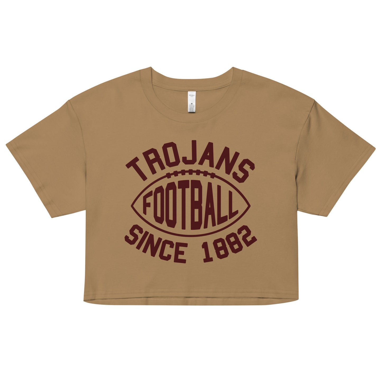 Trojans Football Cropped Tee