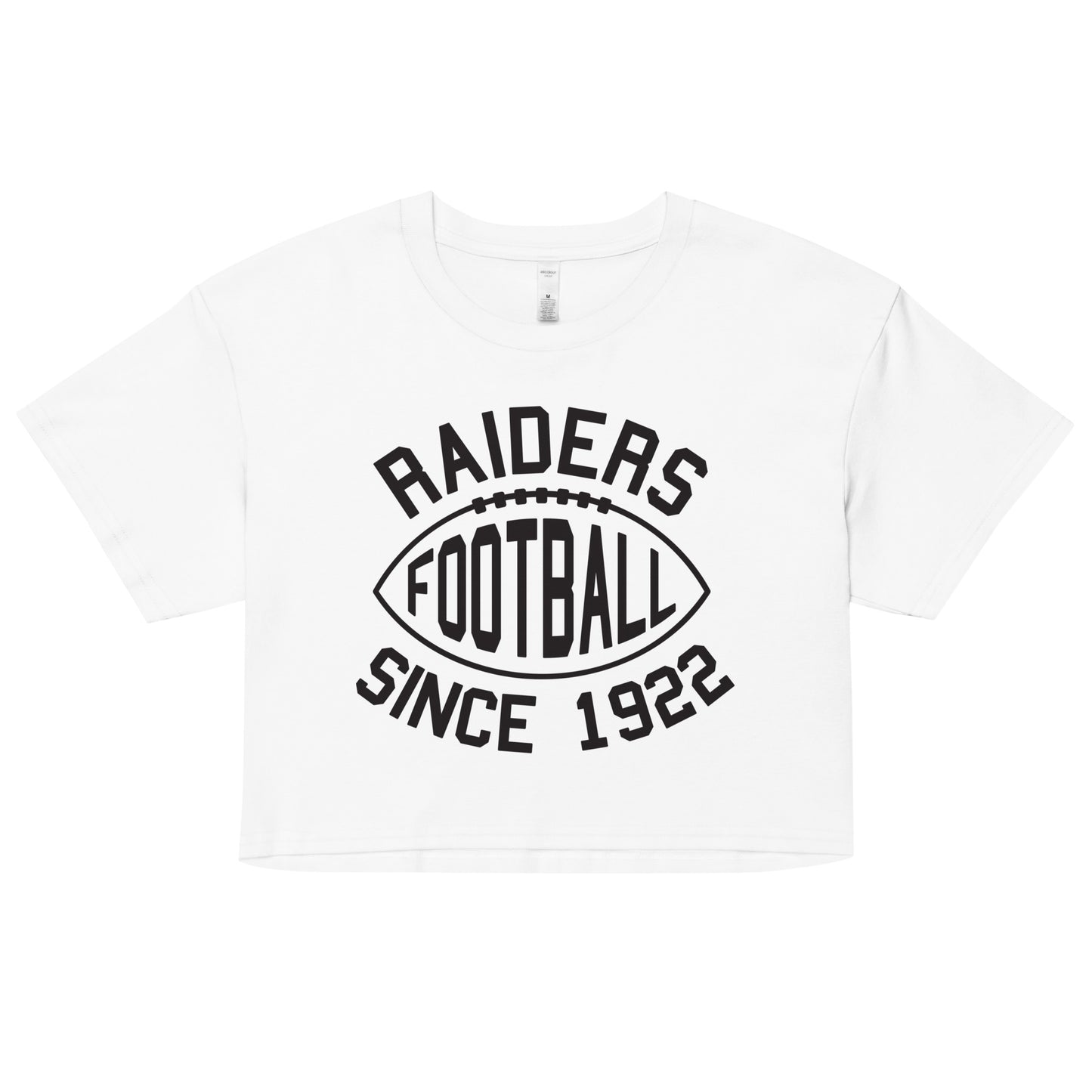 Raiders Football Cropped Tee