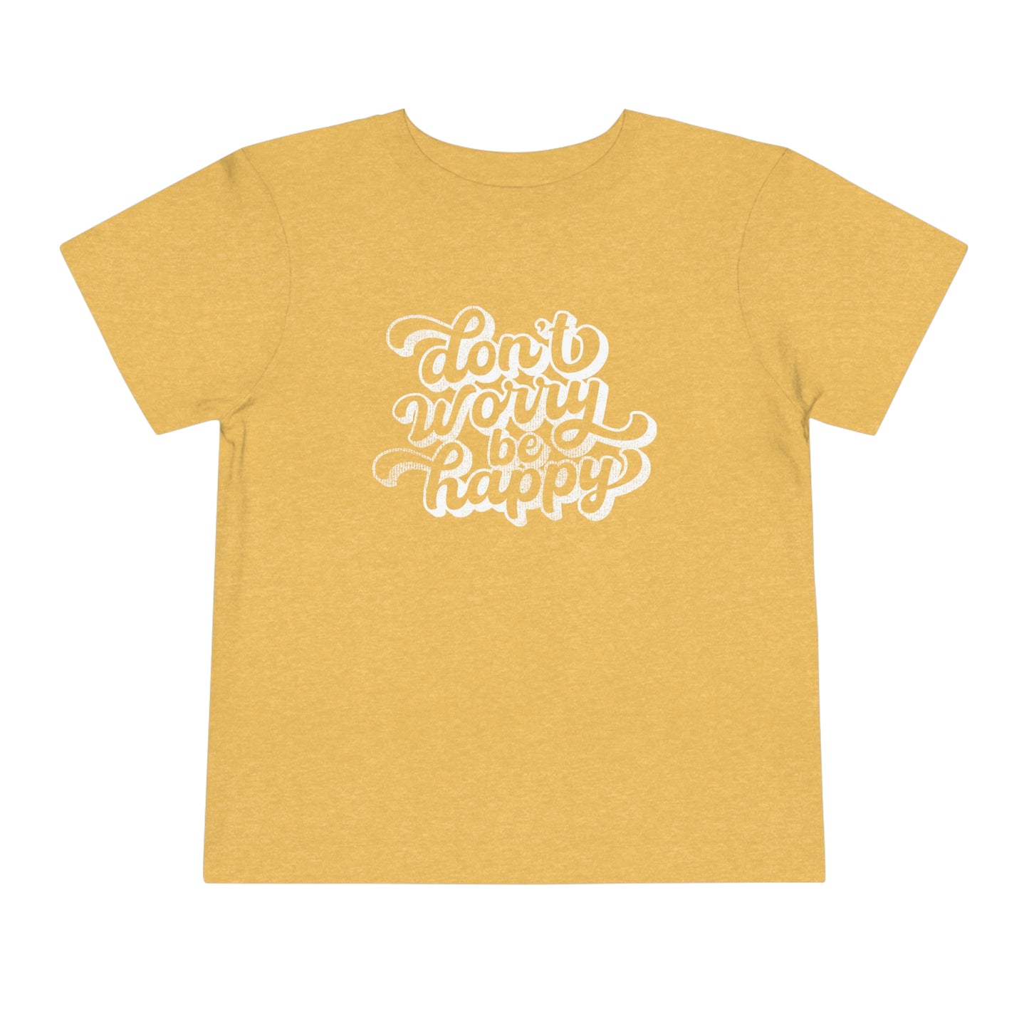 Don't Worry Be Happy Retro Toddler Tee