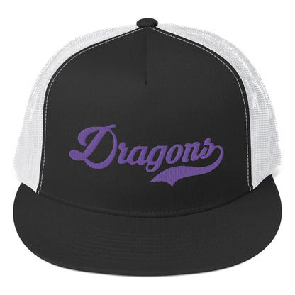 Embroidered Dragons Mesh Snapback