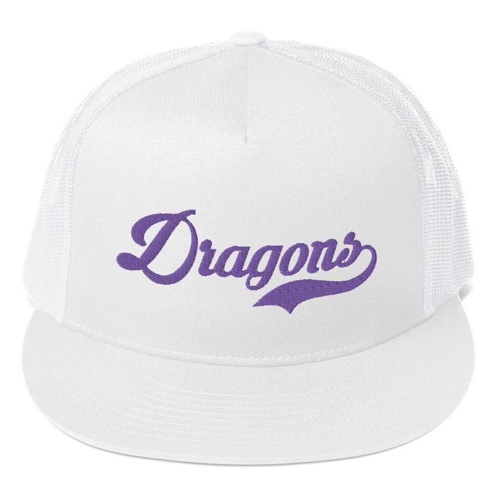Embroidered Dragons Mesh Snapback
