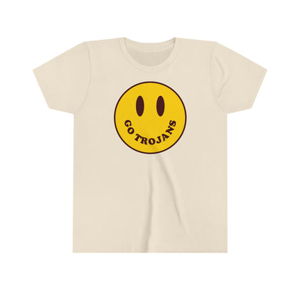 Go Trojans Smiley Youth Tee