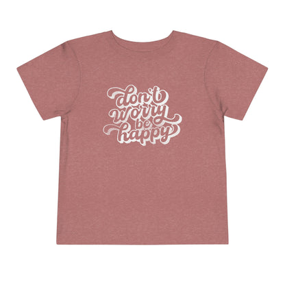 Don't Worry Be Happy Retro Toddler Tee