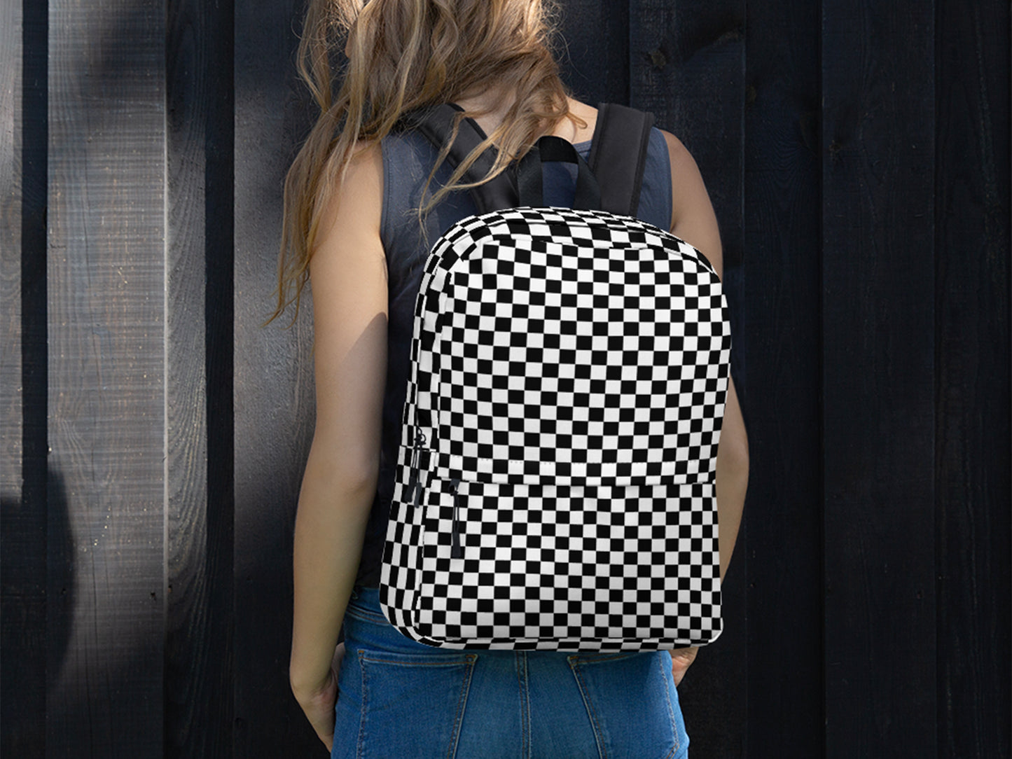 Classic Checkered Backpack
