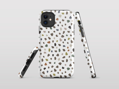 Earth Tone Dalmatian iPhone Case