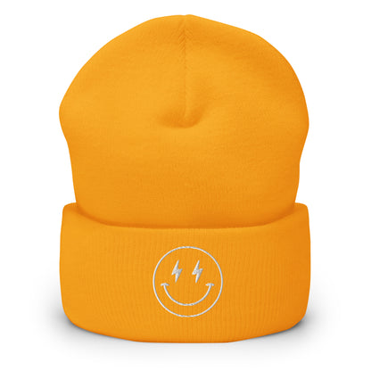 Smiley Face Embroidered Stocking Cap