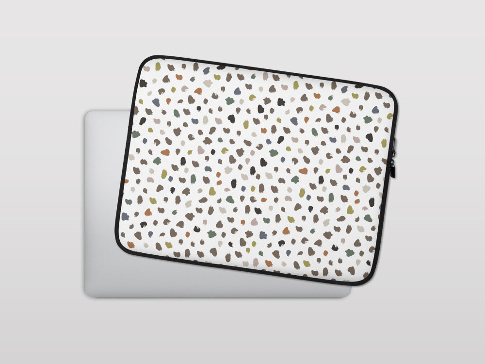 Earth Tone Dalmatian Laptop sleeve