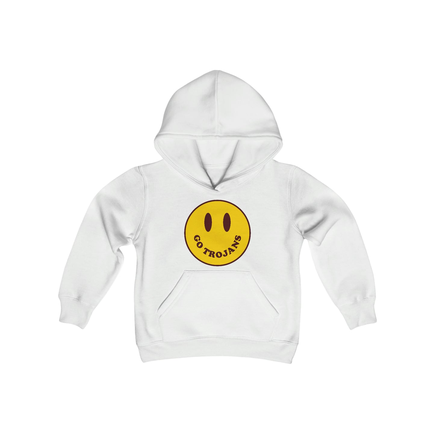 Go Trojans Smiley Youth Hoodie