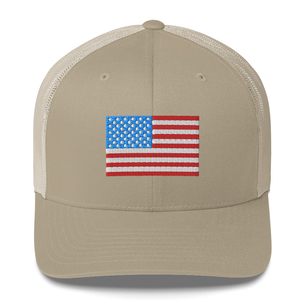 American Flag Mesh Baseball Cap