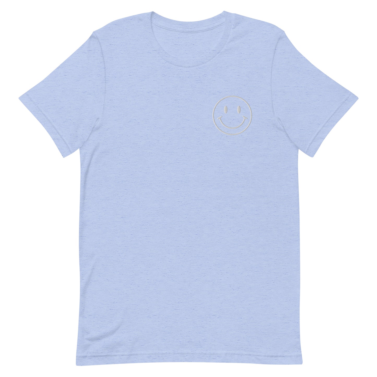Embroidered Smiley Face Tee