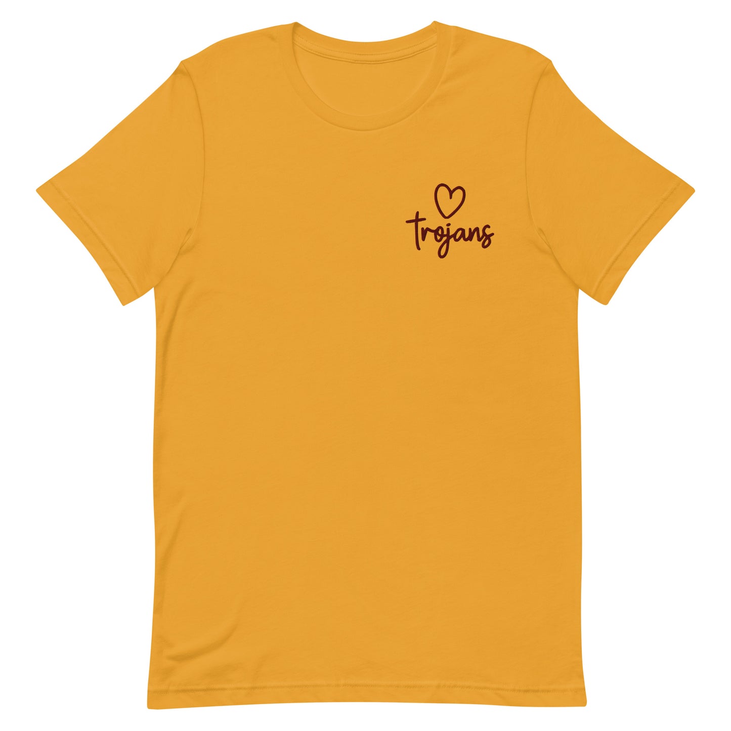 Trojans Heart Embroidered Tee