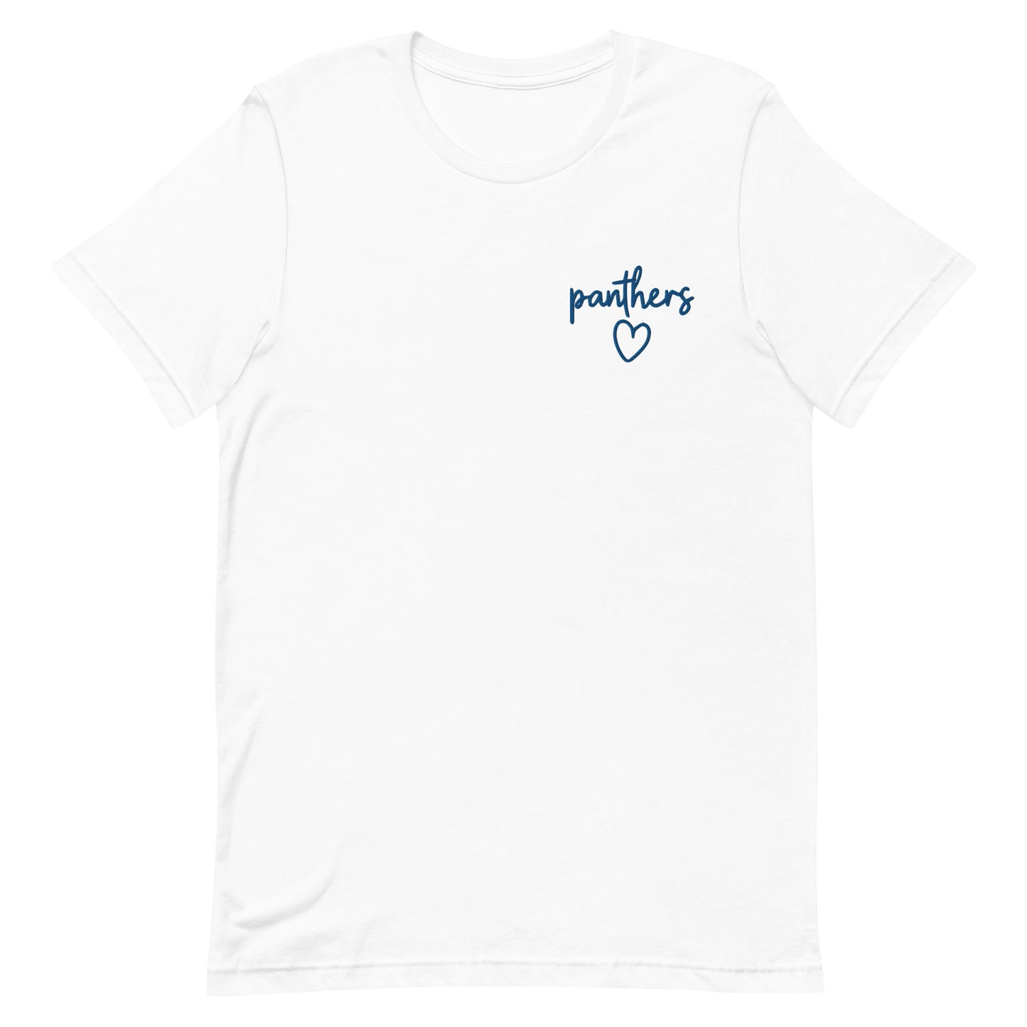 Panthers Heart Embroidered Tee