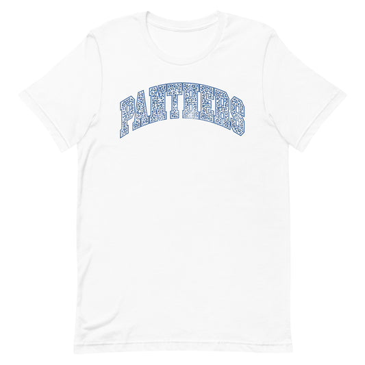 Panthers Leopard Distressed Tee