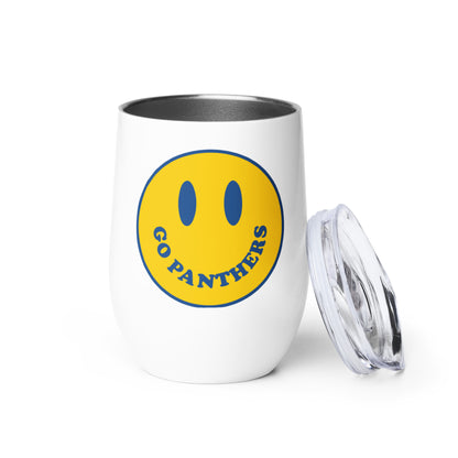 Go Panthers Smiley Face 12oz Tumbler